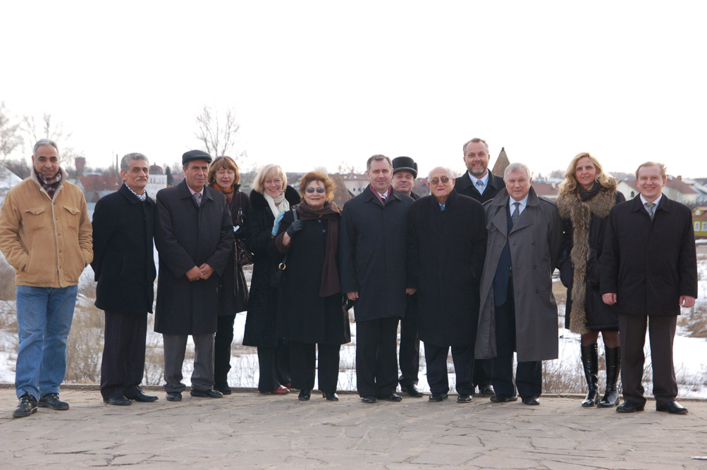 Мэры Вифлеема и Суздаля вместе с членами делегации. © Иерусалимское отделение ИППО