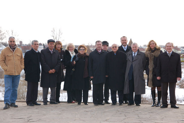 Мэры Вифлеема и Суздаля вместе с членами делегации. © Иерусалимское отделение ИППО