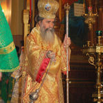 Патриарх Святого Града Иерусалима и Всея Палестины Феофил III совершает богослужение