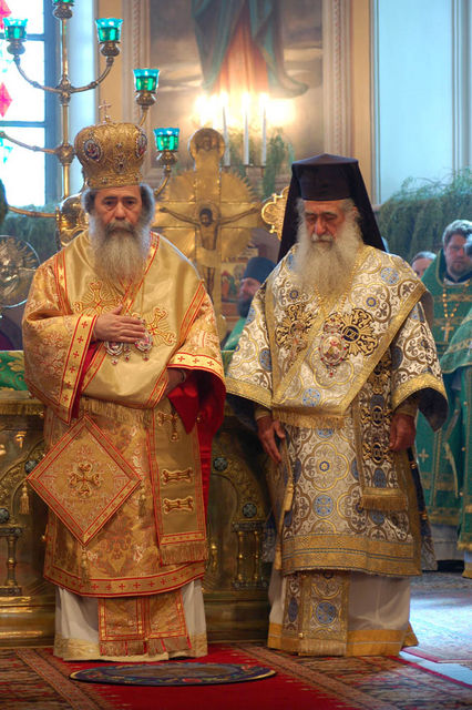 Блаженейший Патриарх Феофил III. © Православный паломнический центр «Россия в красках» в Иерусалиме