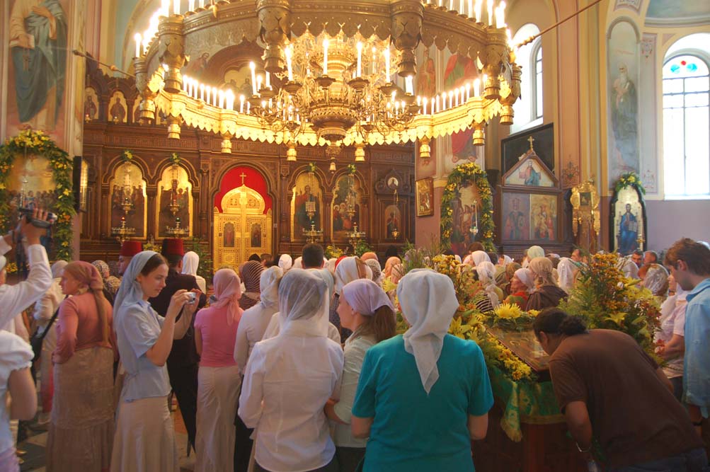 После литургии, перед причастием. © Православный паломнический центр «Россия в красках» в Иерусалиме