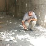 Работы по очистке бетона. © Иерусалимское отделение ИППО