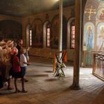 Молебен в народной трапезной Сергиевского подворья. © Иерусалимское отделение ИППО