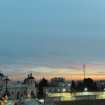 Вид с крыши Сергиевского подворья на Троицкий собор РДМ. © Иерусалимское отделение ИППО