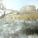Снег на юге Иерусалима в районе Гиват Масуа, рядом с Библейским зоопарком. Фото ©  "Россия в красках"