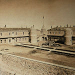 Вид на внутренний дворик Сергиевского подворья. Фото о. Тимона 1890 года. © Иерусалимское отделение ИППО