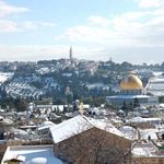 Вид на Елеонскую гору с колокольни храма Гроба Господня. Фото © паломнический центр "Россия в красках" в Иерусалиме