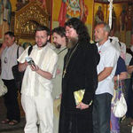 Молебен в православном храме на вершине горы Фавор