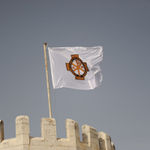 Флаг ИППО на башне Сергиевского подворья в Иерусалиме. © Иерусалимское отделение ИППО