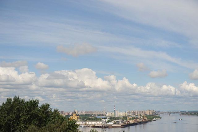 Вид на Нижний Новгород и реку Волгу. © Фото Ларисы Платоновой
