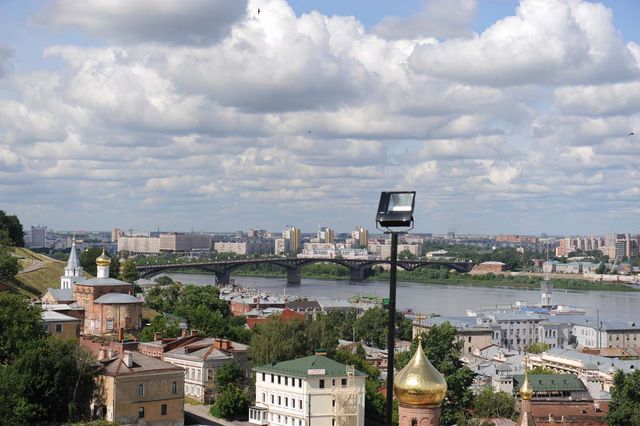 Вид на Нижний Новгород и реку Волгу. © Фото Ларисы Платоновой