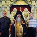 Слева направо: П.В. Платонов, архимандрит Тихон (Затекин) и А.А. Корнилов. © Иерусалимское отделение ИППО