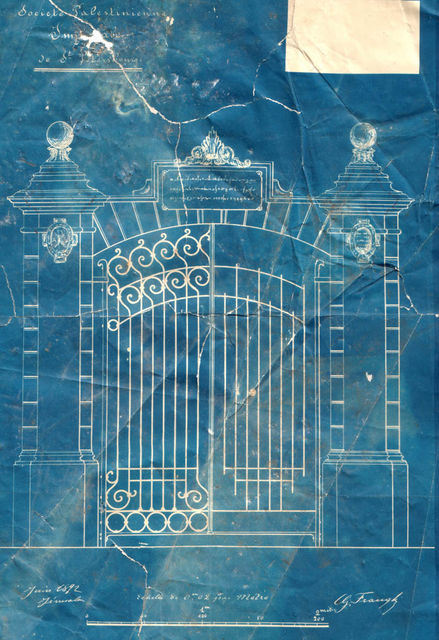 Схематический план ворот Вениаминовского подворья.  © Иерусалимское отделение ИППО