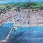 План древней Кейсарии с гаванью порта