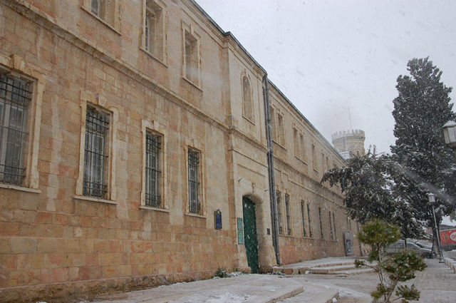 Снег на Сергиевском подворье 19 февраля 2008 г. © Иерусалимское отделение ИППО