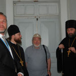 12 мая 2009 г. Начальник Русской Духовной Миссии в Иерусалиме - архимандрит Исидор (Минаев) посетил Сергиевское подворье