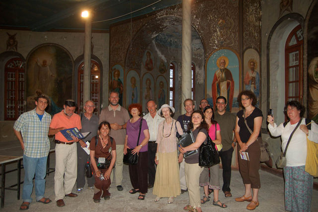 25 июня 2009 г. Студенты и преподователи института «Яд Бен Цви» в Иерусалиме на Сергиевском подворье