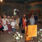 18 сентября 2009 г. Группа паломников из России в народной трапезной Сергиевского подворья