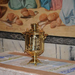 10 ноября 2009 г. Тульский самовар с памятной надписью — дар Сергиевскому подворью ИППО