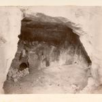 Вид древнееврейских гробниц, найденных на территории Елеонского монастыря в 1890-е годы