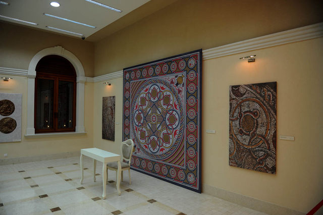 Реконструкция мозаик византийского периода. 17 января 2011 г. Фото © Иерусалимское отделение ИППО