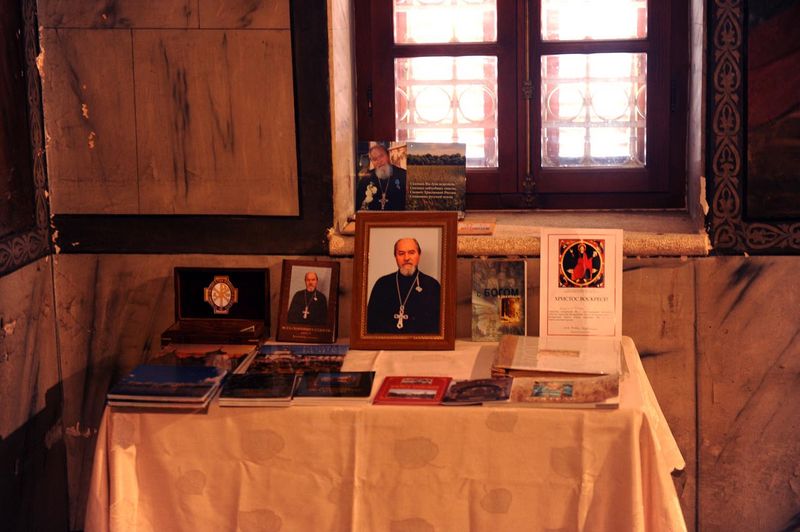 Уголок памяти духовника Иерусалимского отделения ИППО - протоиерея Василия Ермакова