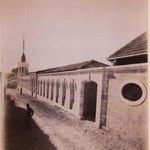Строительство Сергиевского подворья. Вид на фасад восточного корпуса. 26 октября 1887 года