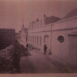 Строительство Сергиевского подворья. 1888 год. Вид на восточный фасад
