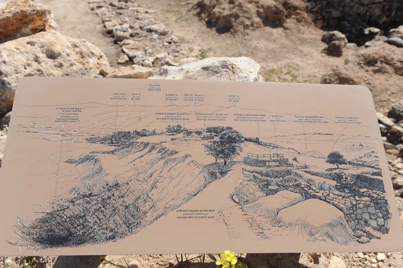 Схематический план археологического парка Тель Хацор