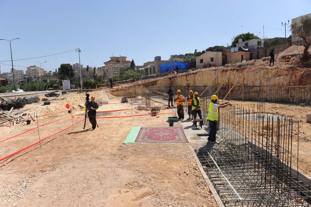 Участок строительства будущего Культурно-делового центра в Вифлееме. © Иерусалимское отделение ИППО