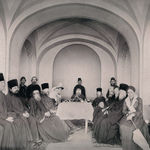 Чаепитие после молебна и панихиды в церкви св. Марии Магдалины 10 июля 1888 г. © Иерусалимское отделение ИППО