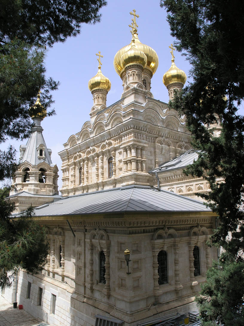Храм св. Марии Магдалины, выполненный из разных сортов Иерусалимского камня. © Иерусалимское отделение ИППО