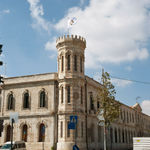 7 октября 2011 года. Флаг ИППО над башней Сергиевского подворья в Иерусалиме