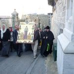 Крестный ход в Гефсимании в Иерусалиме