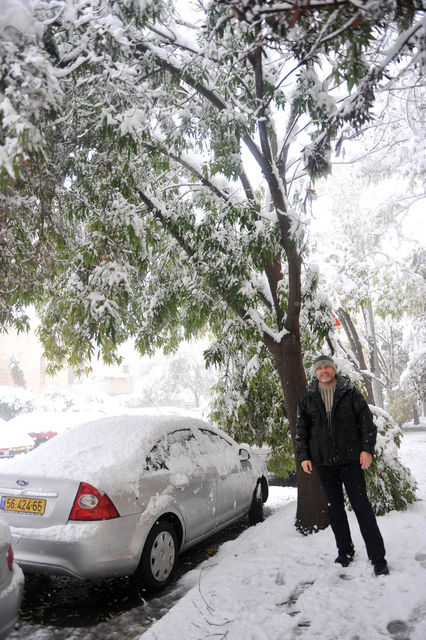 Настоящая зима 2013 в Святом Граде Иерусалиме