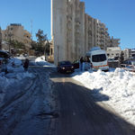 Улицы Бейт-Джалы в снегу. 15 декабря 2013 года. Воскресение