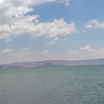Море Галилейского. Панорама на восточный берег из Капернаума