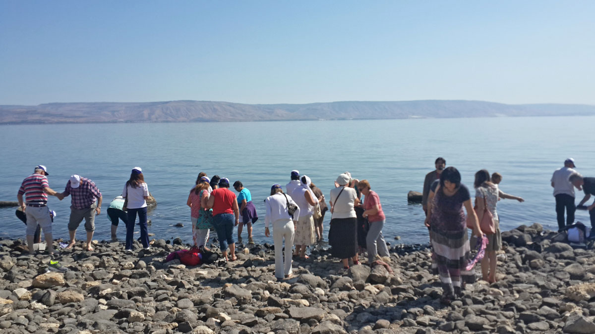 На берегу Галилейского моря