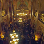 Пасхальное Богослужение в Троицком соборе Русской Духовной Миссии в Иерусалиме