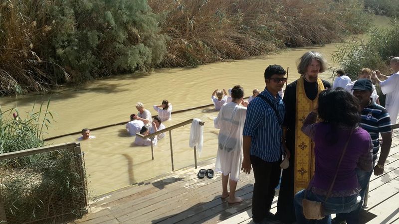 14 октября 2015 г. На месте Крещения на реке Иордан