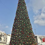Рождественская ёлка в отеле в Назарете
