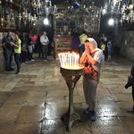 Молитва у Гроба Божией Матери в Иерусалиме. 17 апреля 2017 года