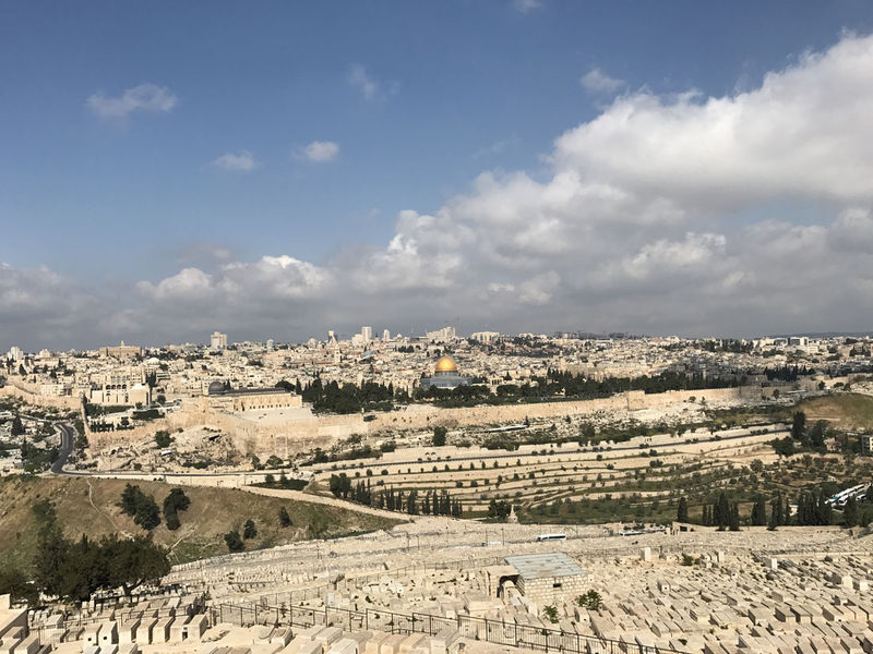 Панорама на Святой Град Иерусалим. 15 апреля 2017 года
