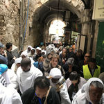 Крестный ход Великой Пятницы в Страстную Седмицу в Иерусалиме. 14 апреля 2017 года