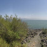 Панорама на Галилейское озеро. 29 марта 2017 года