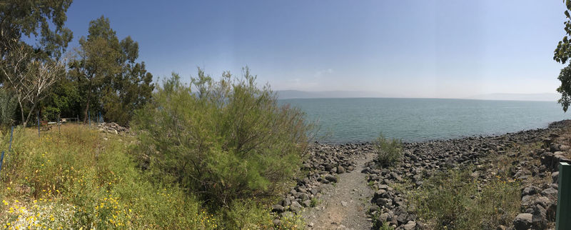Панорама на Галилейское озеро. 29 марта 2017 года