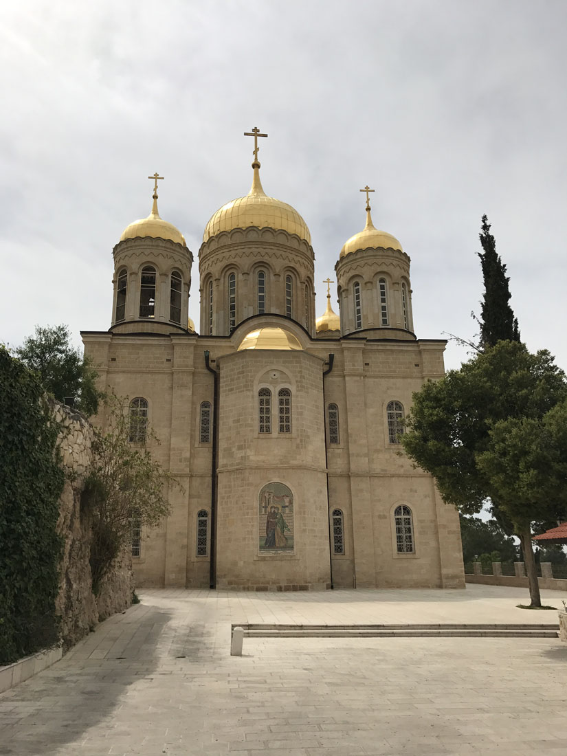 Храм всех святых на земле Росссийской просиявших в Горненском русском женском монастыре в Иерусалиме. 9 апреля 2017
