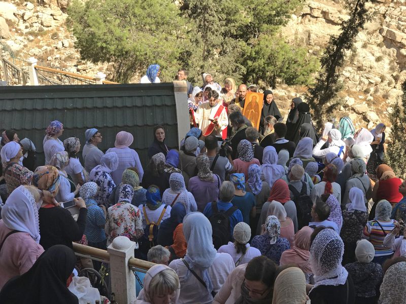 Престольный праздник в монастыре преп. Харитона Исповедника в Иудейской пустыне. 11 октября 2017