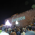 10-й фестиваль Света в Иерусалиме. Площадь перед Яффскими воротами старого города. 1 июля 2018