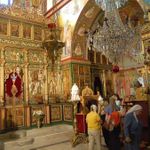 В храме Преображения. © Фото православный паломнический центр «Россия в красках» в Иерусалиме